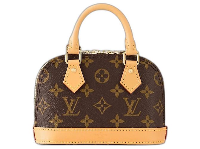 Louis Vuitton LV Alma Nano-Monogramm Braun