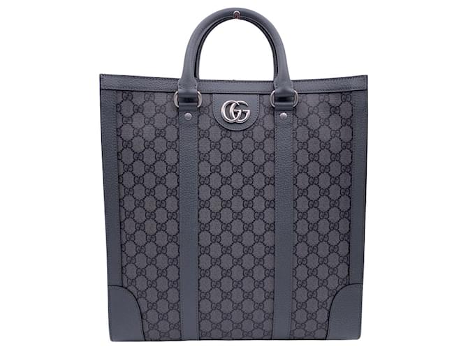 Grey Monogram Canvas Ophidia Medium Shopping Bag Tote