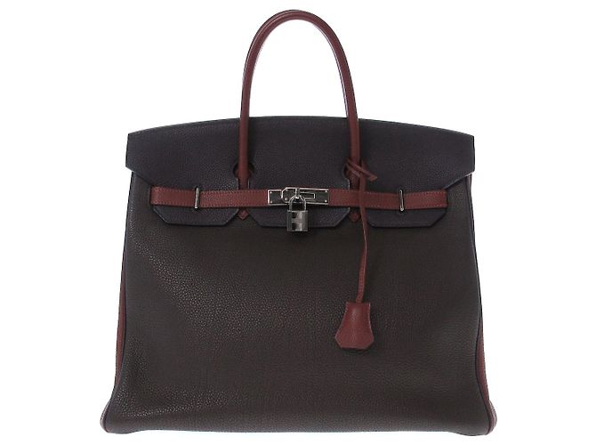 Haut à courroies Hermès HERMES BIRKIN 35 Marron