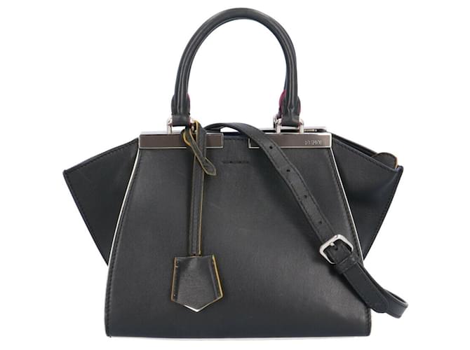 Fendi 3Jours Black Leather  ref.1063803