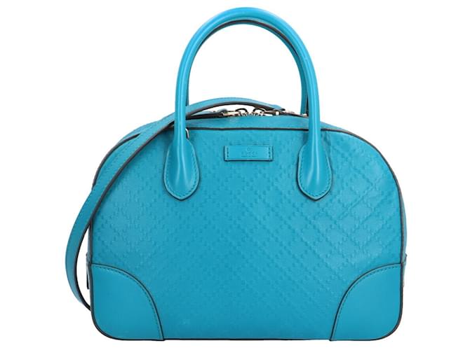 Gucci Diamante Blue Leather  ref.1063830