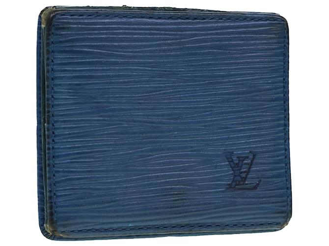 Louis Vuitton Blue Epi Leather Porte Monnaie Boite Coin Purse