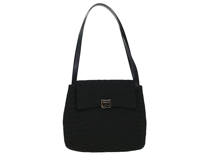 BALLY Shoulder Bag Nylon Black Auth bs5483  ref.1064027