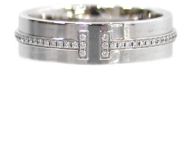 Tiffany & Co T Silvery White gold  ref.1064160