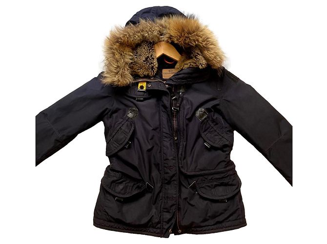 Giacca Parajumpers in pelliccia blu navy