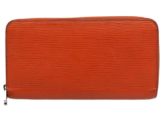 Louis Vuitton Zippy Geldbörse Orange Leder  ref.1064268