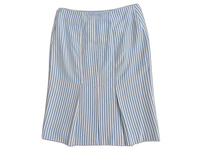 Saia de seda de Jean Paul Gaultier Azul claro