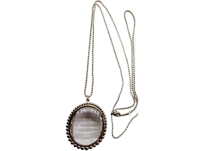 Tiffany & Co Ziegfeld long necklace Silvery Silver  ref.1064351