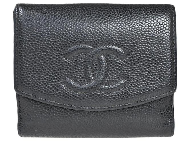 Chanel Black Leather  ref.1064373