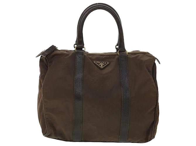 Prada Tessuto Brown Synthetic  ref.1064374