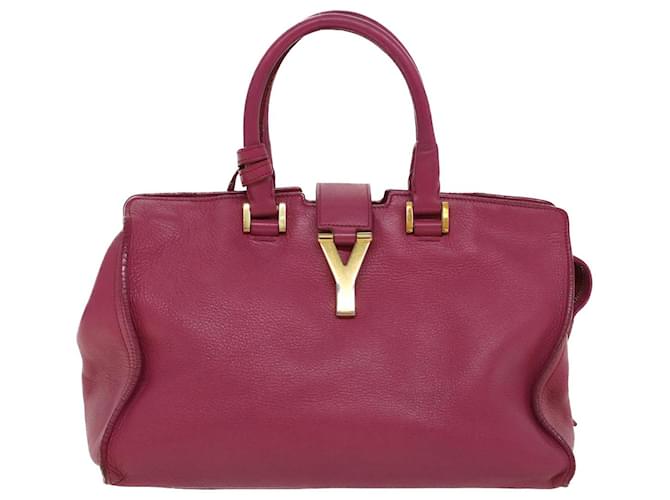Yves Saint Laurent Chyc Rosa Couro  ref.1064385