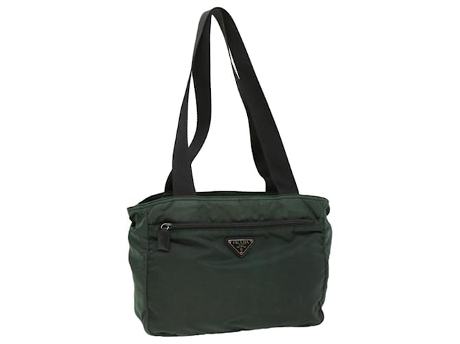 PRADA Tote Bag Nylon Green Auth cl753  ref.1064490