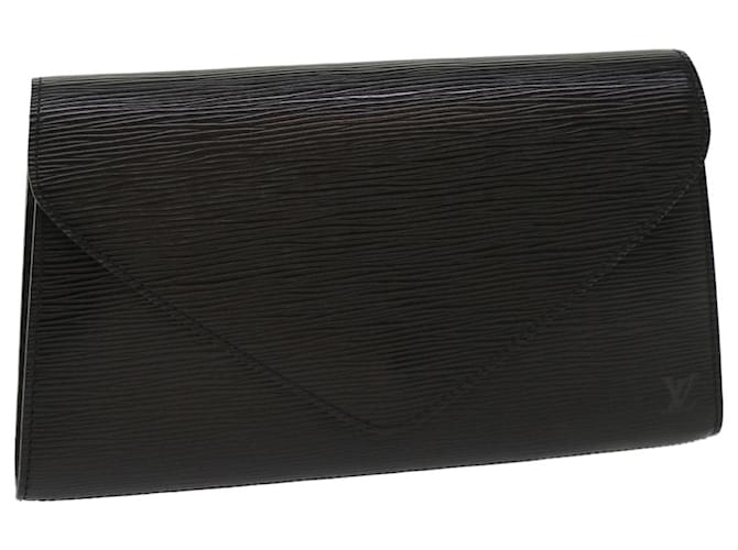 LOUIS VUITTON Epi Art Deco Clutch Negro M52632 EP de autenticación de LV1655 Cuero  ref.1064533