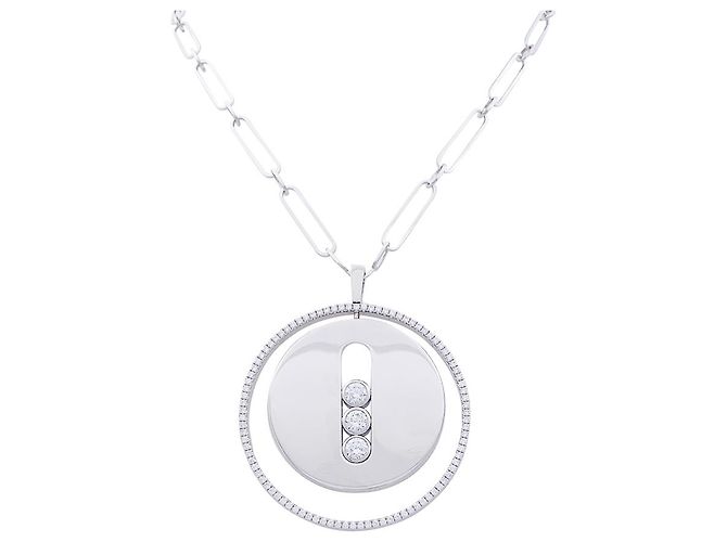Sautoir Messika 'Move Lucky' diamanti e oro bianco