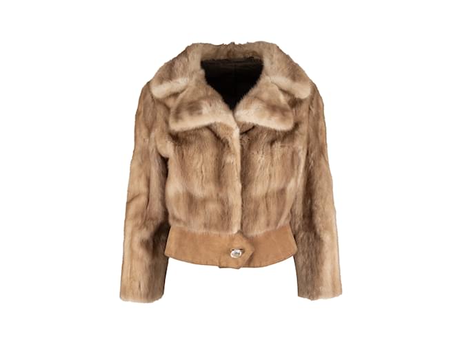 Autre Marque Collection Privée Exotic Fur Jacket Brown  ref.1064596