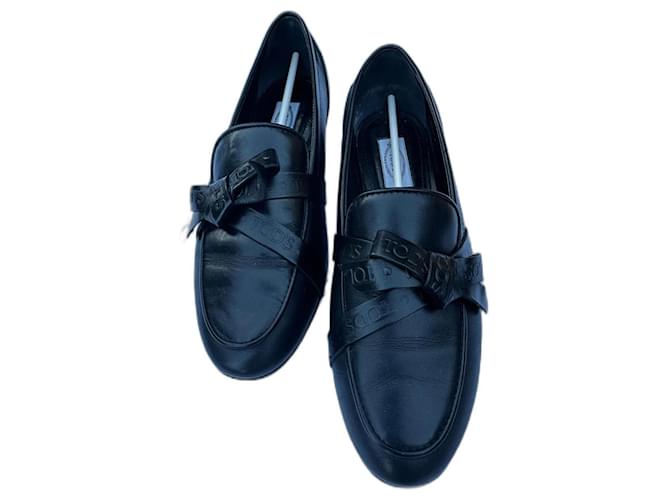 Tod's Moccasin Black Leather  ref.1064666