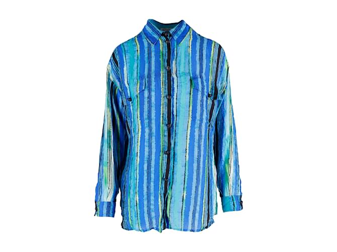 Camicia stampata Gianni Versace Multicolore Seta  ref.1064723