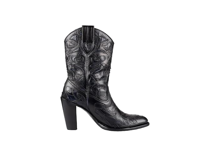 Rodolphe Menudier Texan Boots Black Leather  ref.1064724