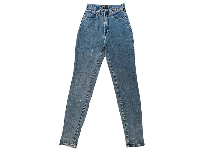 Vaqueros Slim Versace Azules de Algodón Talla 34 