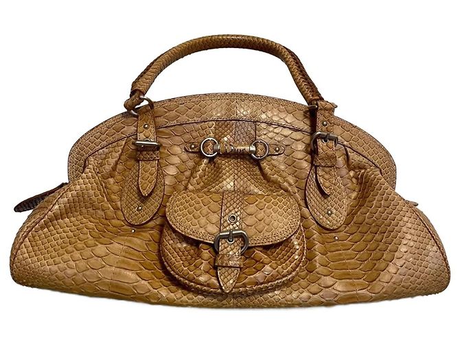 Sac My Dior Dior en python camel Bijouterie argentée