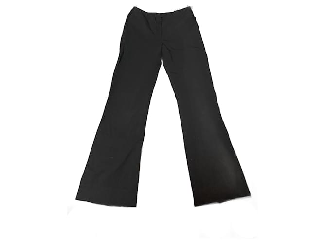Gianfranco Ferré Un pantalon, leggings Coton Elasthane Noir  ref.1064828