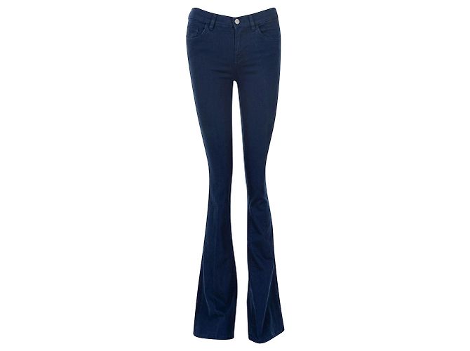 MIH jeans Ultrablaue, figurbetonte Schlagjeans