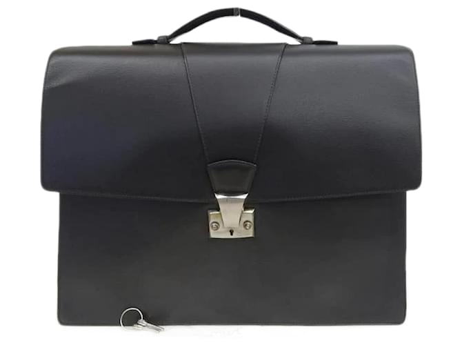 Cartier Leather Pasha Briefcase Black Pony-style calfskin  ref.1065119