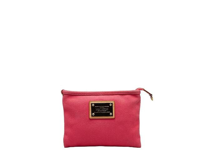 Louis Vuitton Antigua Pochette Plat PM M40068 Pink Cloth  ref.1065507