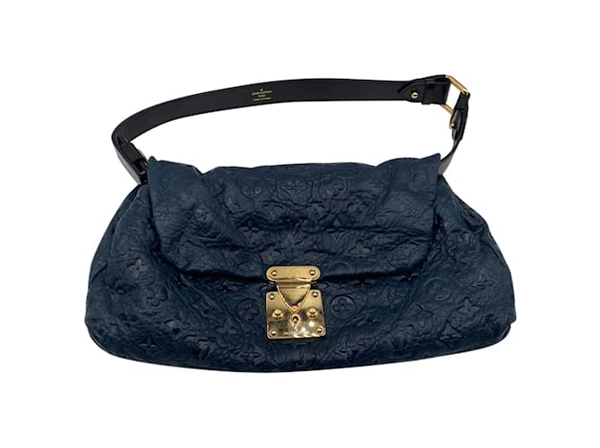 LOUIS VUITTON  Handbags T.  leather Navy blue  ref.1065611