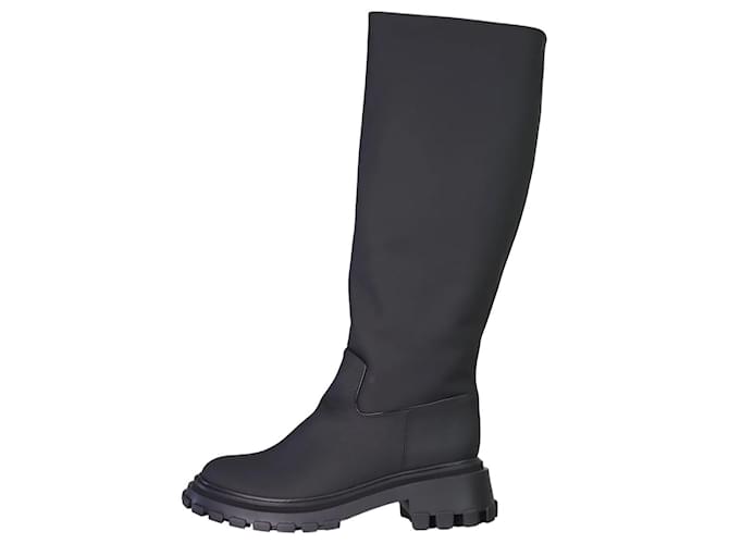 Autre Marque Black knee-high boots - size EU 41 Leather  ref.1065638