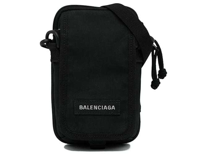 Schwarze Explorer-Tasche von Balenciaga Leinwand Tuch  ref.1065756