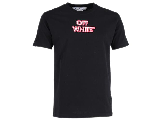 Off White Off-White „Emotionally Available“ T-Shirt aus schwarzer Baumwolle  ref.1065982