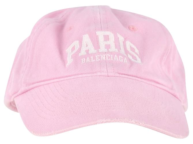 Boné Balenciaga Cities Paris em algodão rosa  ref.1065992