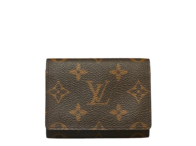 Louis Vuitton Monogram Card Case M62920 Brown Cloth ref.1066037