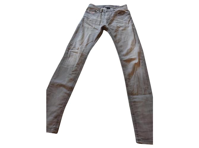 Diesel Jeans Cinza Algodão  ref.1066131