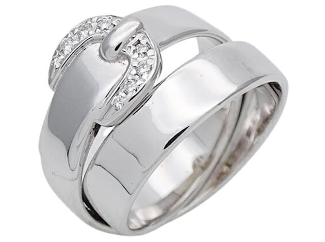 Ring Hermès Hermes Prata Ouro branco  ref.1066162