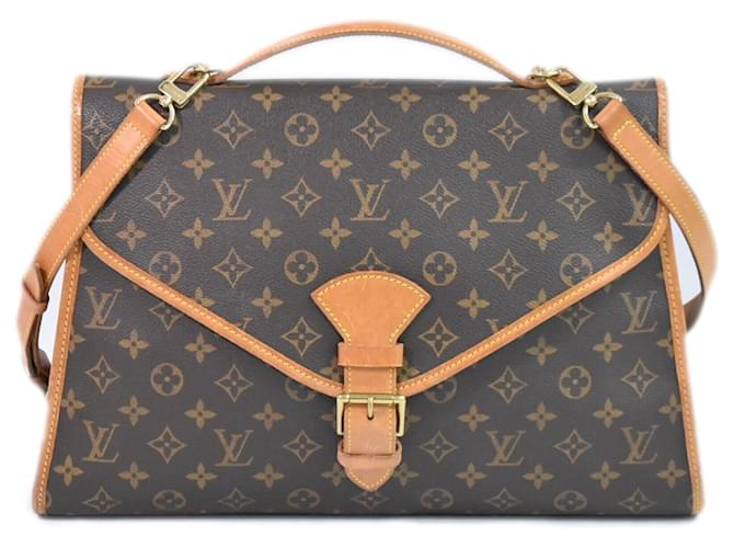 Beverly Dokumente von Louis Vuitton Porte Braun Leinwand  ref.1066167