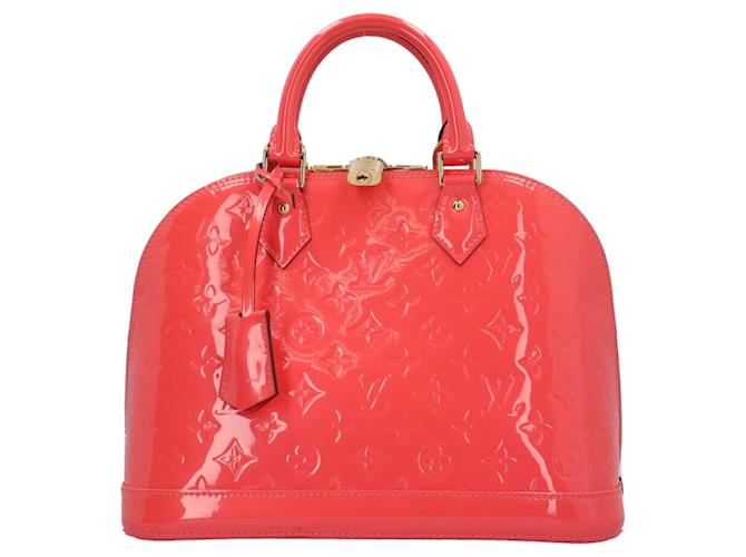 Louis Vuitton Alma Pink Lackleder  ref.1066244