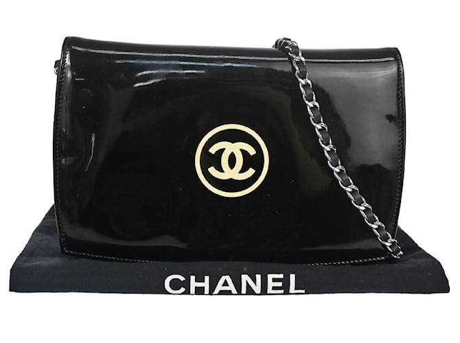 Chanel Cc Black Patent leather  ref.1066299