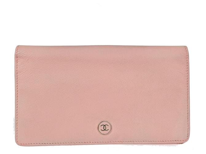 Timeless Chanel Rosa Couro  ref.1066304