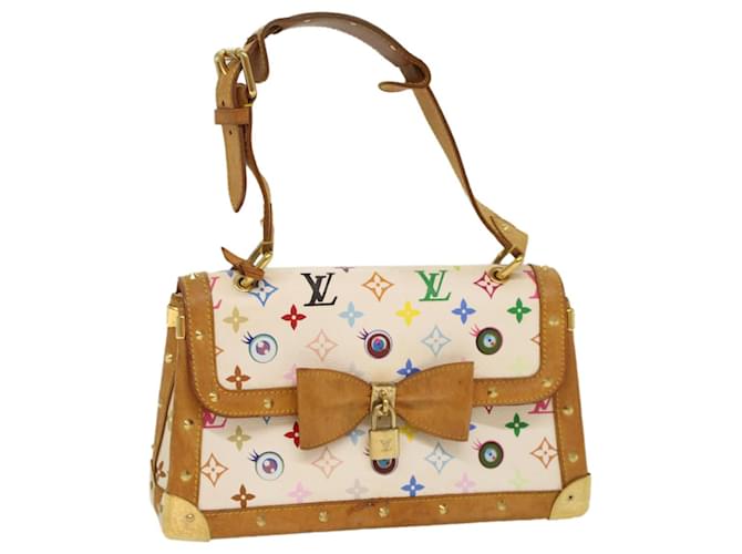 LOUIS VUITTON Pochette con cinta multicolor Bolso I Miss You Blanco M92051 autenticación 53120  ref.1066514