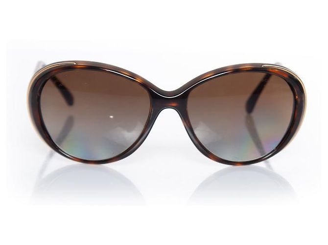 Chanel, Oval brown sunglasses