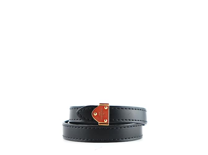 LOUIS VUITTON  Bracelets T.  leather Black  ref.1066637