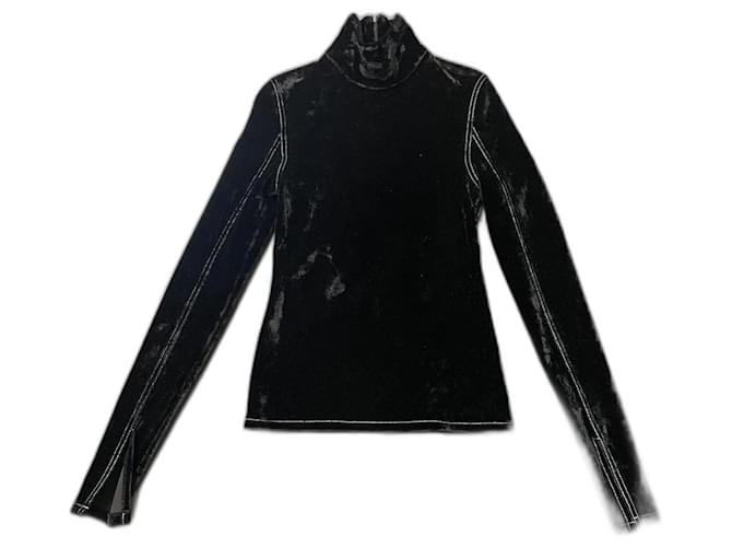 Filles à Papa Samtpullover schwarz