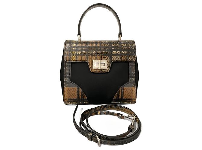 Prada Noir Saffiano Tessuto Cartable