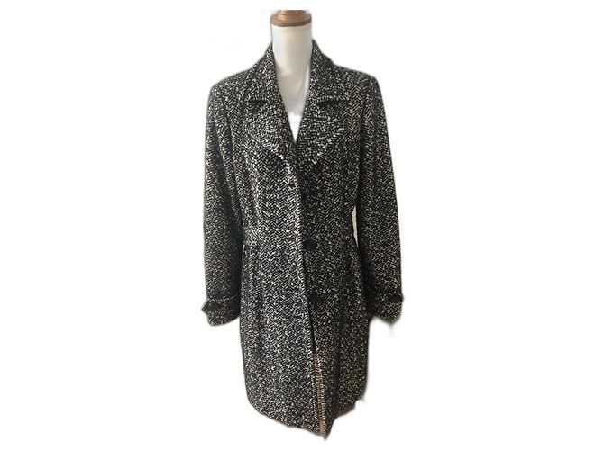 Max Mara Wollmantel schwarz