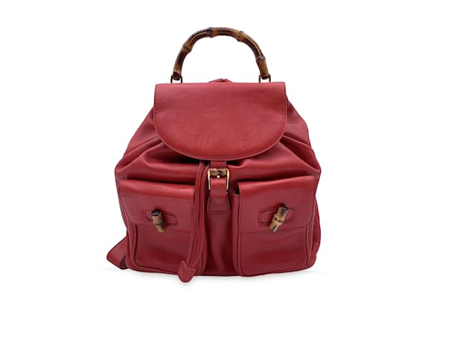 All red gucci backpack sale