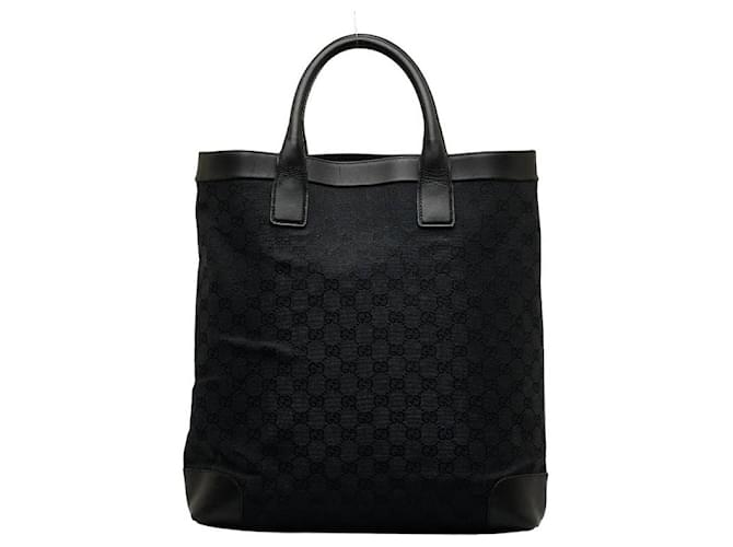 Gucci GG Canvas Tote Bag Canvas Tote Bag 002 1121 in Good condition Black Cloth  ref.1067139
