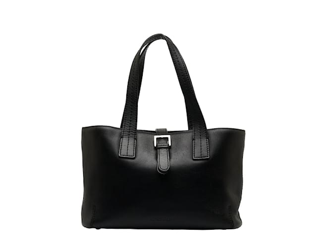 Burberry Leather Handbag Black Pony-style calfskin  ref.1067146
