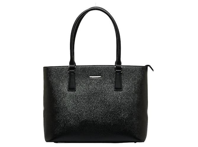 Burberry Leather Tote Bag Black  ref.1067164